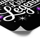 Poster Naughty List Legend Xmas Lights Buffalo Plaid Red  (Coin)