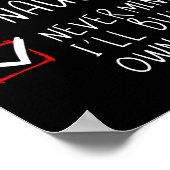 Poster Naughty Never Mind (Coin)