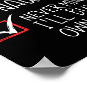 Poster Naughty Never Mind (Coin)