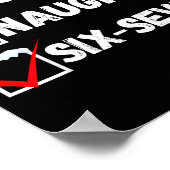 Poster Naughty Nice 67 Christmas Checklist Fun Six Seven (Coin)