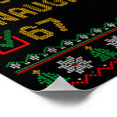 Poster Naughty Nice 6 7 Funny Brainrot Meme Ugly Xmas Six (Coin)