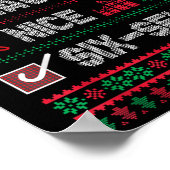 Poster Naughty Nice 6 7 Funny Brainrot Meme Ugly Xmas Six (Coin)