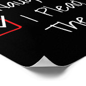 Poster Naughty Nice I Plead The Fifth Funny Ugly Christma (Coin)