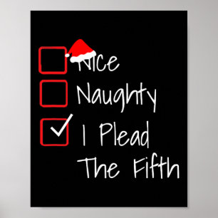 Poster Naughty Nice J'Ai Mené La Cinquième Fantaisie Noir