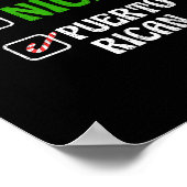 Poster Naughty Nice Puertorican Santa Holiday Sweet (Coin)