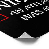 Poster Naughty Ou Nice Drôle Une Tentative A Été Faite Ch (Coin)