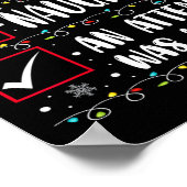 Poster Naughty Ou Nice Drôle Une Tentative A Été Faite Ch (Coin)