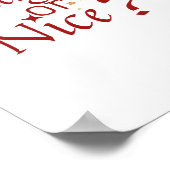 Poster Naughty ou Nice ? - Typographie de vacances joueus (Coin)
