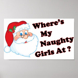 Poster Naughty Père Noël Full