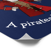 Poster Nautical Blue Boy Pirate (Coin)