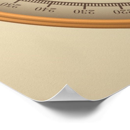 Poster Nautical Compass Steampunk (Coin)