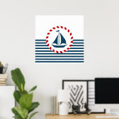 Poster Nautical design (Bureau à domicile)