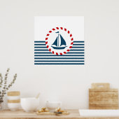 Poster Nautical design (Cuisine)