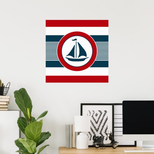 Poster Nautical design (Bureau à domicile)