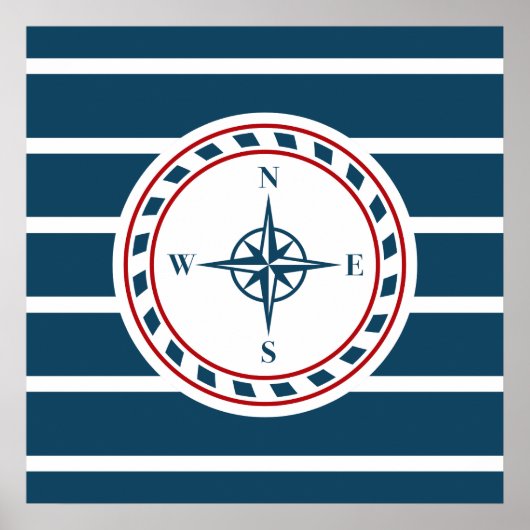 Poster Nautical design (Devant)