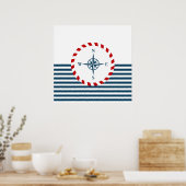 Poster Nautical design (Cuisine)