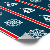 Poster Nautical design (Coin)