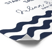 Poster Nautical Navy L'histoire d'amour de l'alcool (Coin)