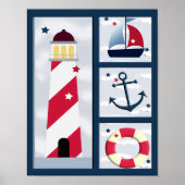 Poster Nautical Sailing Design (Devant)