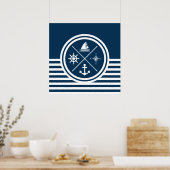 Poster Nautical themed design (Cuisine)