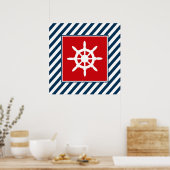 Poster Nautical themed design (Cuisine)