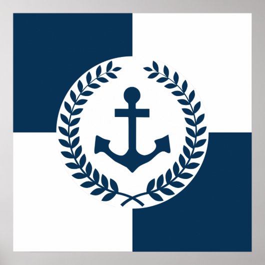 Poster Nautical themed design (Devant)