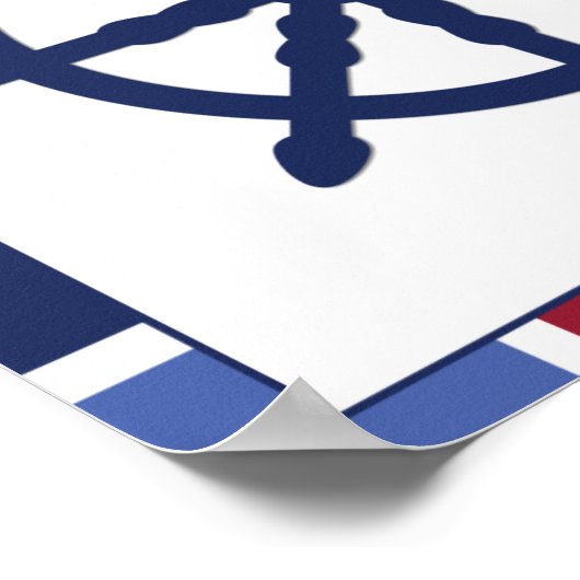 Poster Nautical Wave Nursery Wheel (Coin)