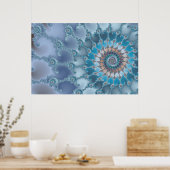 Poster Nautilus - Art fractal (Cuisine)