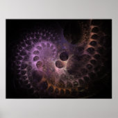 Poster Nautilus fractal (Devant)