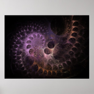 Poster Nautilus fractal