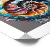 Poster Nautilus Shell Sea World (Coin)