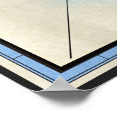 Poster Nautische anchors (Hoek)