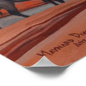 Poster Navajos dans un canyon par Maynard Dixon (Coin)