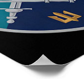 Poster Naval Infantry Corps Command (ukraine) V2 Ukrainia (Coin)