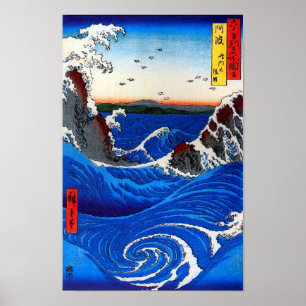 Poster Navaro Rapids Hiroshige Art japonais