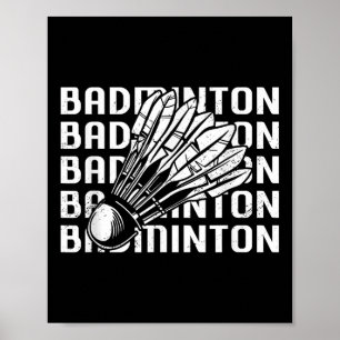 Poster Navette Badminton Player 0