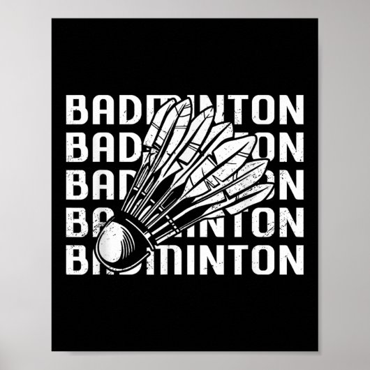 Poster Navette Badminton Player 0 (Devant)