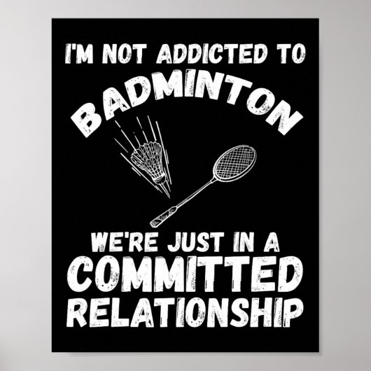 Poster Navette Badminton Player 1 (Devant)