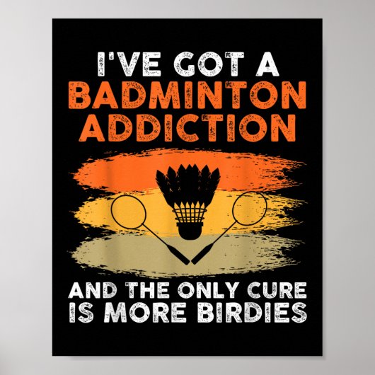 Poster Navette Badminton Player 4 (Devant)