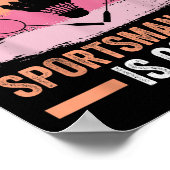 Poster Navette Badminton Player 7 (Coin)