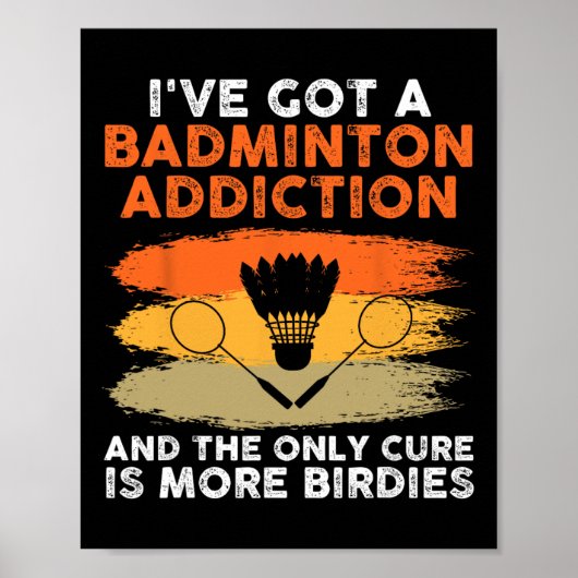 Poster Navette Badminton Player 7 (Devant)