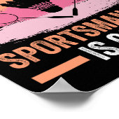 Poster Navette Badminton Player 9 (Coin)