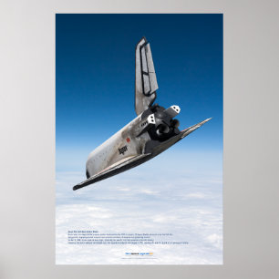 Poster Navette Bourane : Descente Atmosphérique Majestueu