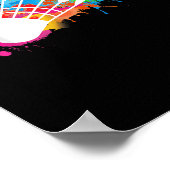 Poster Navette colorée Badminton (Coin)