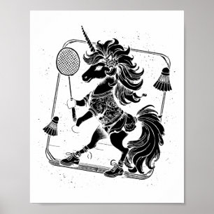 Poster Navette du joueur de badminton