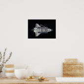 Poster navette spatiale Atlantis 2 (Cuisine)