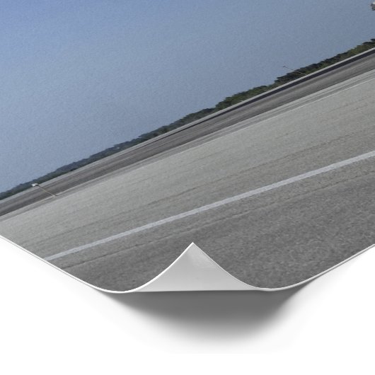 Poster Navette spatiale Atlantis approchant de la piste 3 (Coin)