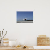 Poster Navette spatiale Atlantis approchant de la piste 3 (Cuisine)