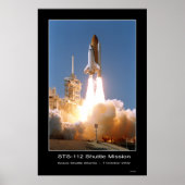 Poster Navette spatiale Atlantis Blast-off - 7 octobre 20 (Devant)