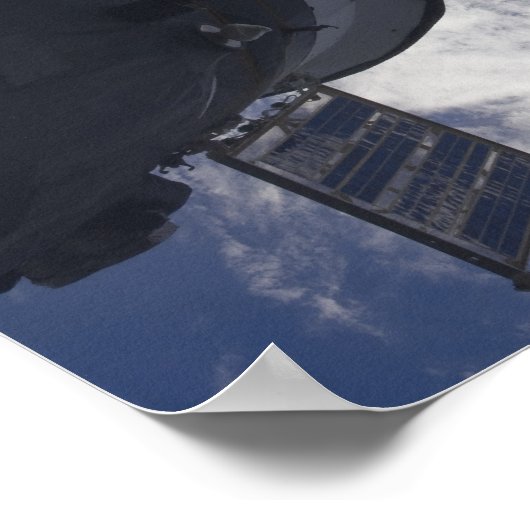 Poster Navette spatiale Atlantis et un vaisseau spatial r (Coin)